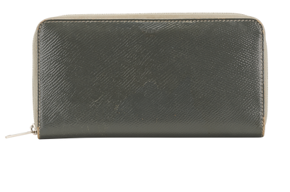 Celine Zip Around Wallet, &pound;90, Accessories, Grey, Leather, Front view